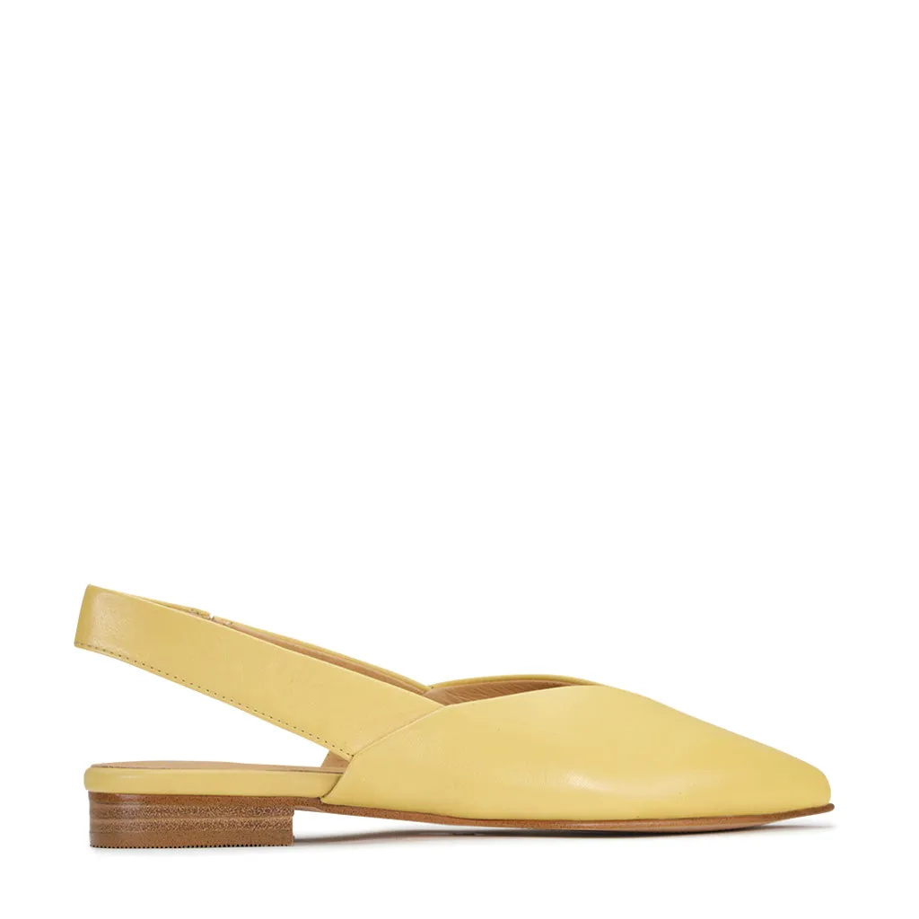EMIRA SLING-BACK LEDERBALLERINAS