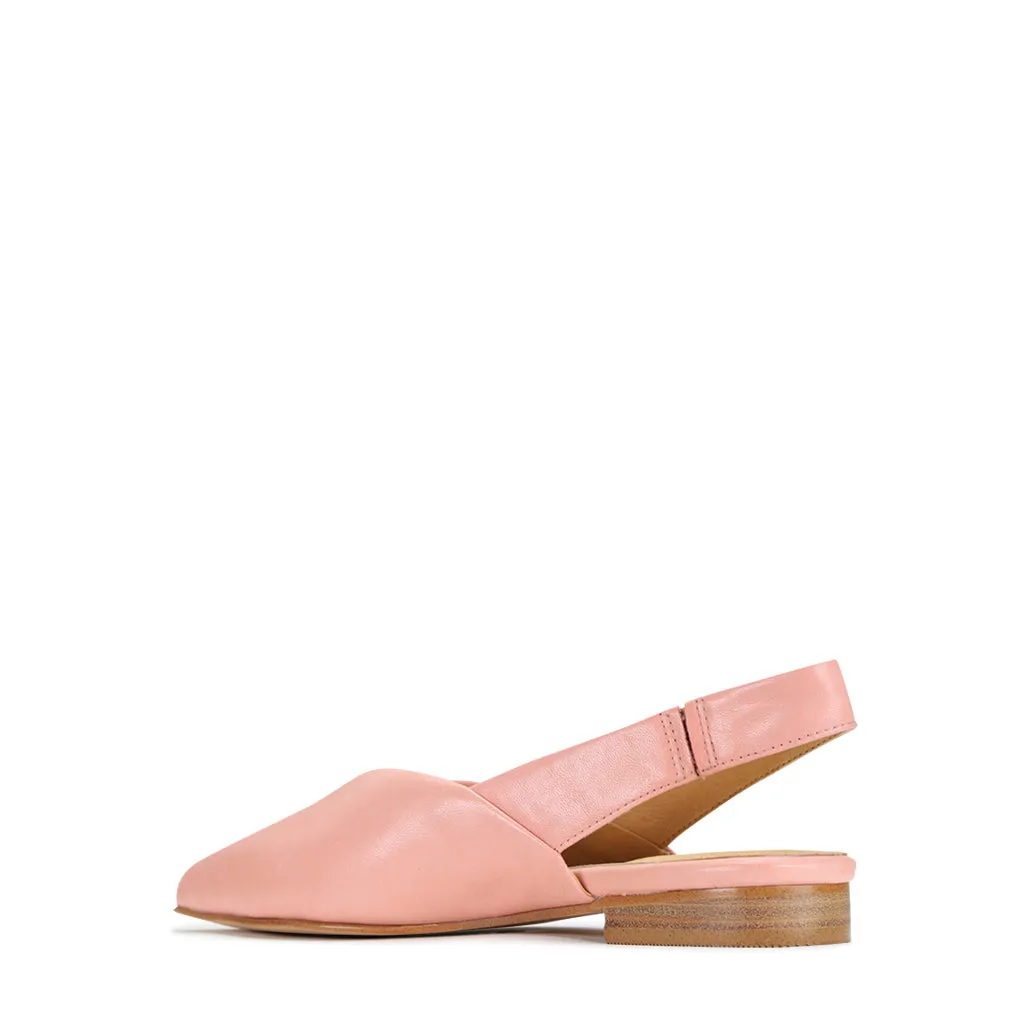 EMIRA SLING-BACK LEDERBALLERINAS