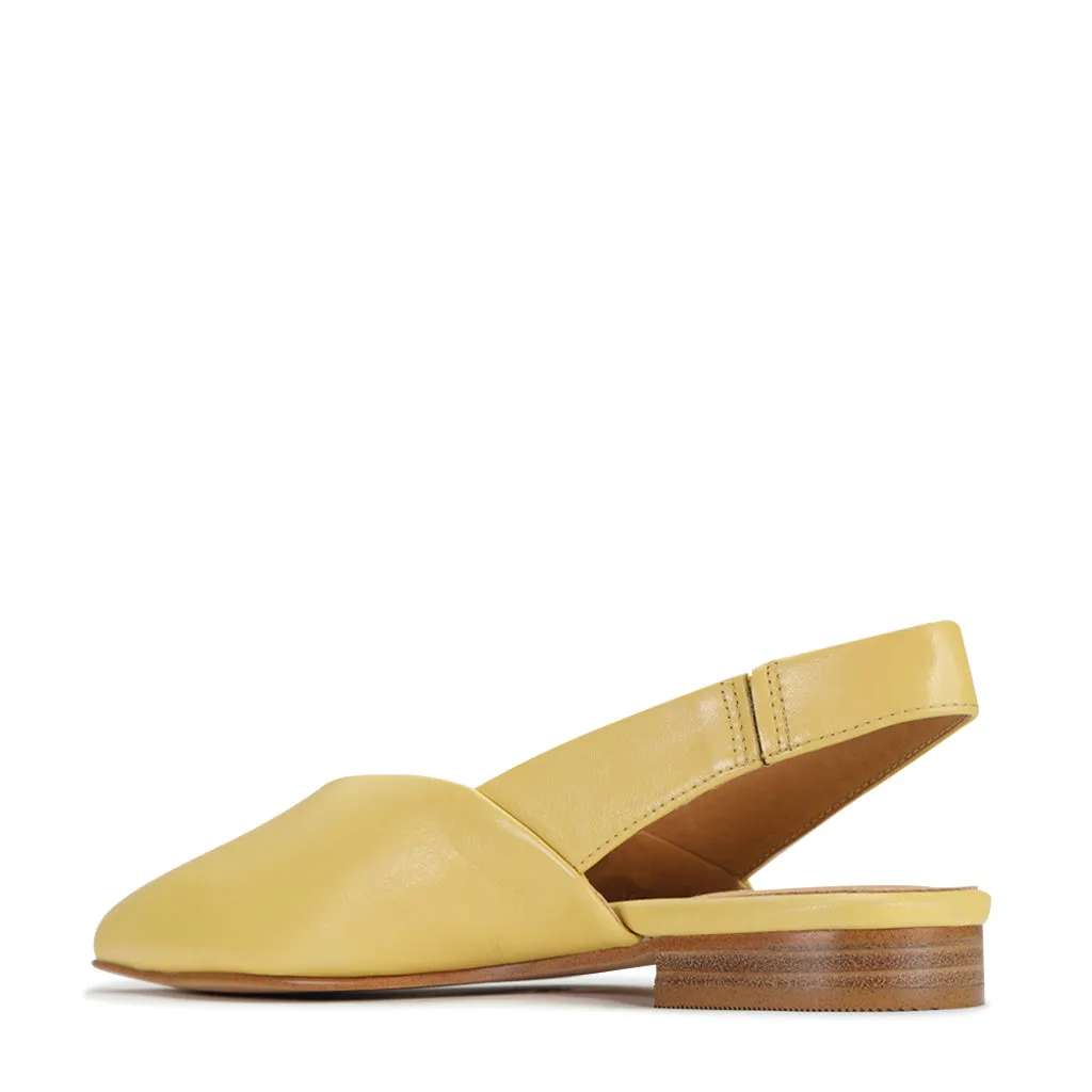 EMIRA SLING-BACK LEDERBALLERINAS