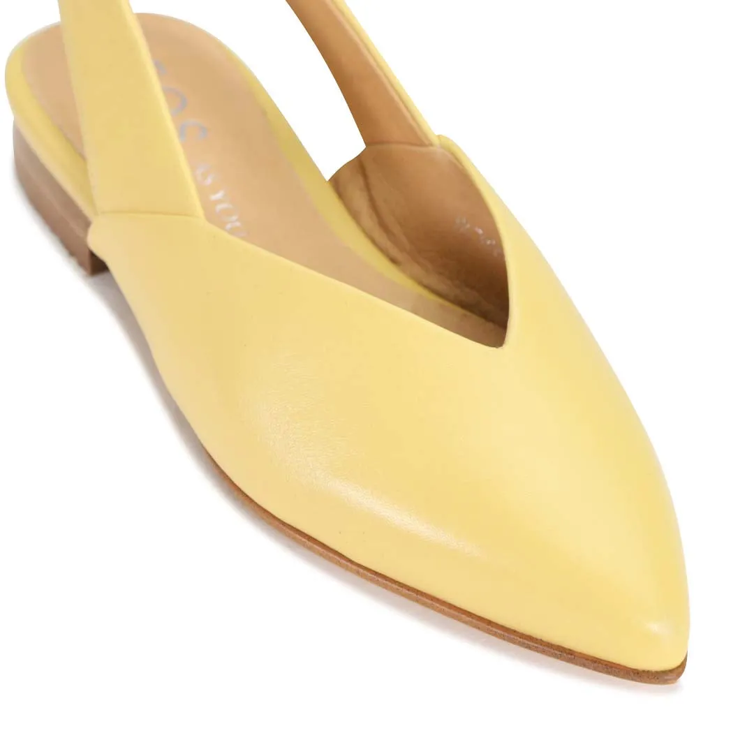 EMIRA SLING-BACK LEDERBALLERINAS