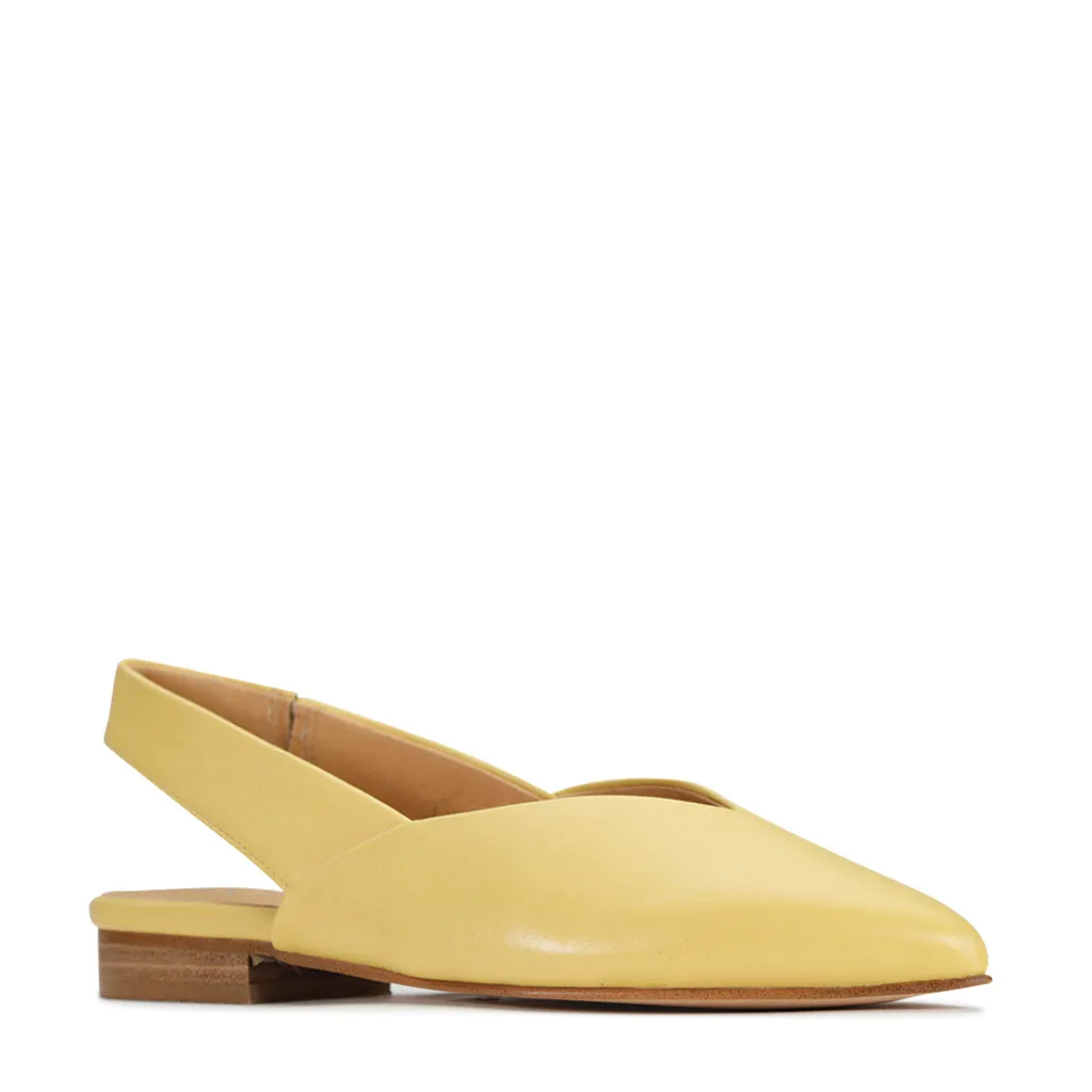 EMIRA SLING-BACK LEDERBALLERINAS