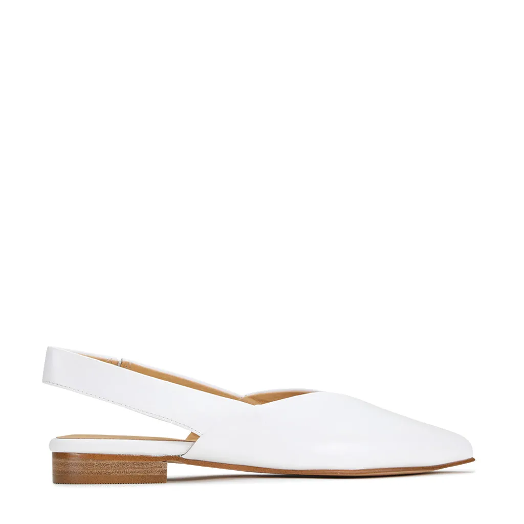 EMIRA SLING-BACK LEDERBALLERINAS