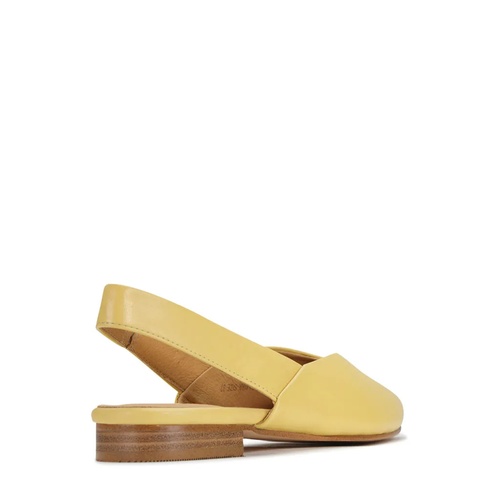 EMIRA SLING-BACK LEDERBALLERINAS