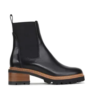 EOS Lineare Schwarze Knöchelstiefel Schuhe_Eos