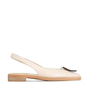 ESSY LEDER-SLINGBACK-FLATS