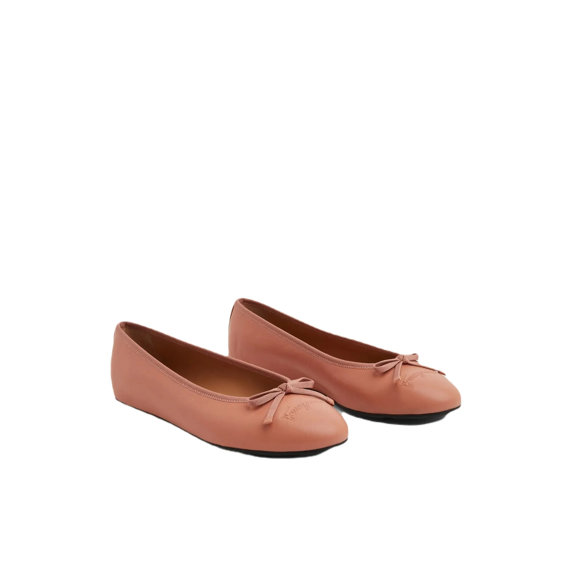 Ferragamo Ballerina Damen Ballettschuhe Beige ecco Schuhe