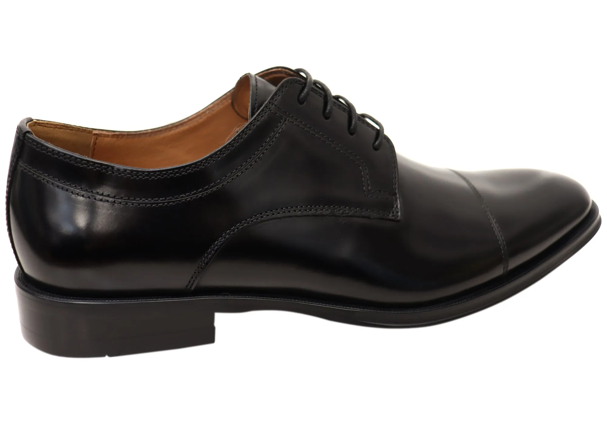 Florsheim Herren Sentinel Cap Derby EE Extra Weite Lederschuhe Florsheim Schuhe