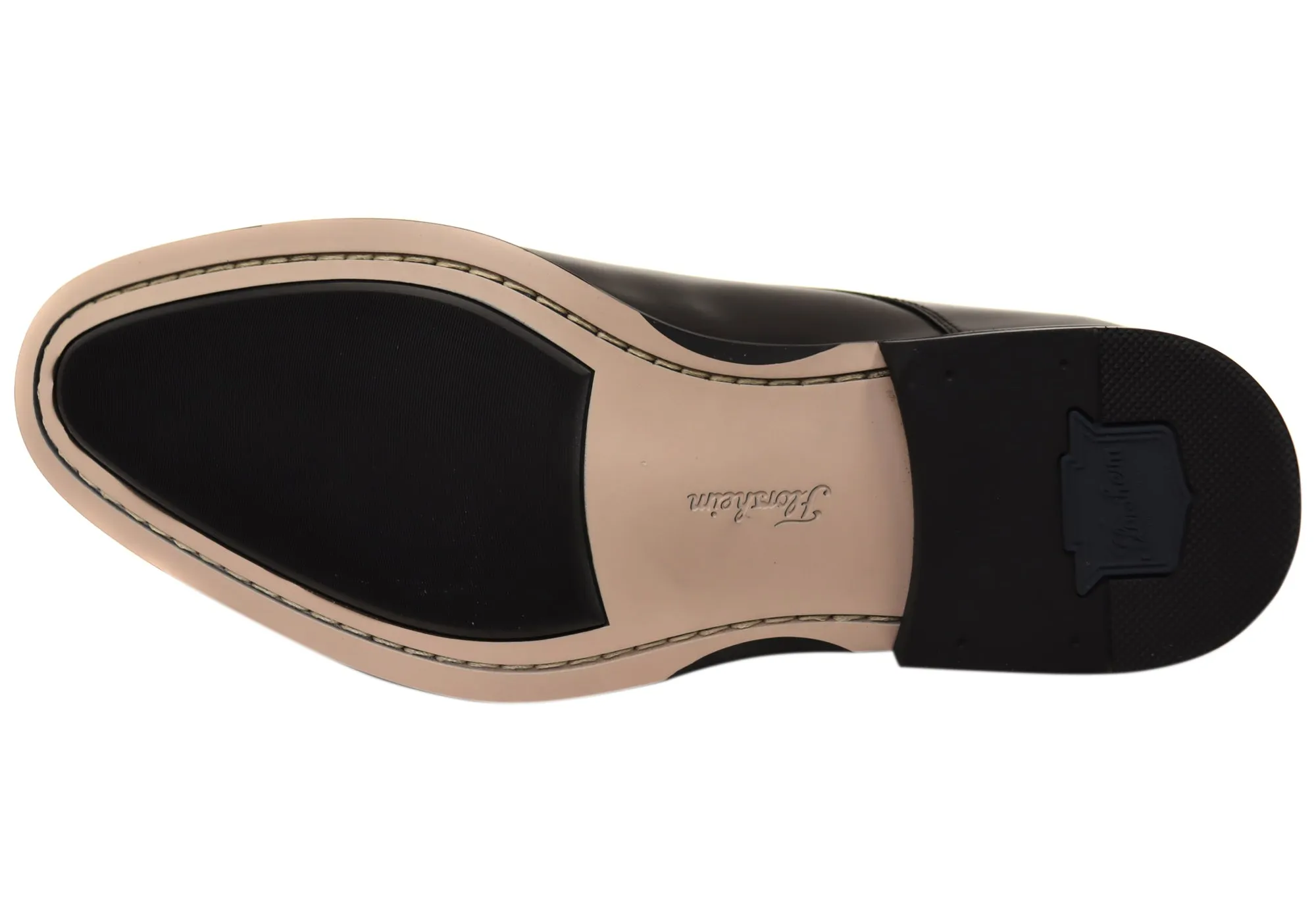 Florsheim Herren Sentinel Cap Derby EE Extra Weite Lederschuhe Florsheim Schuhe