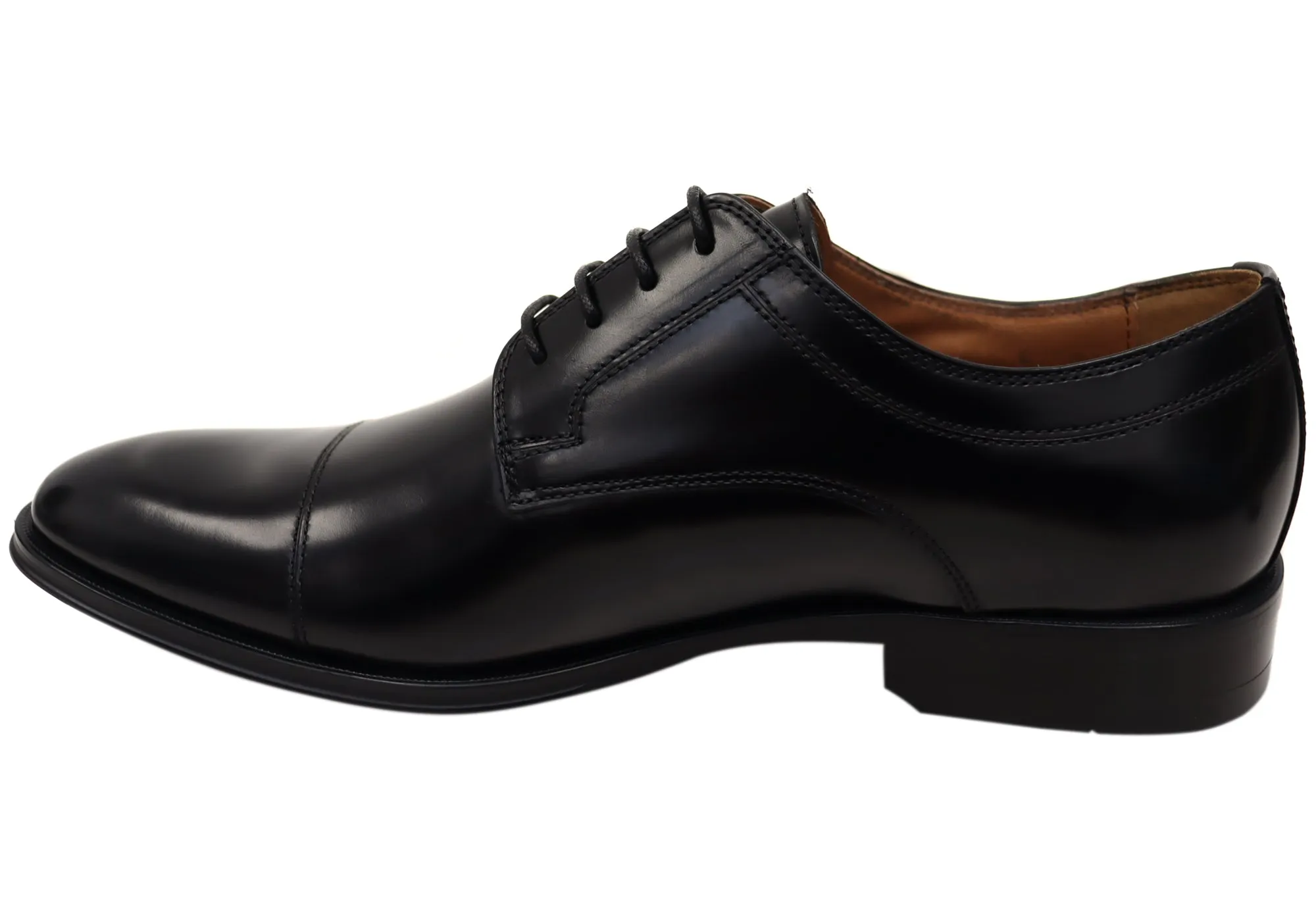 Florsheim Herren Sentinel Cap Derby EE Extra Weite Lederschuhe Florsheim Schuhe