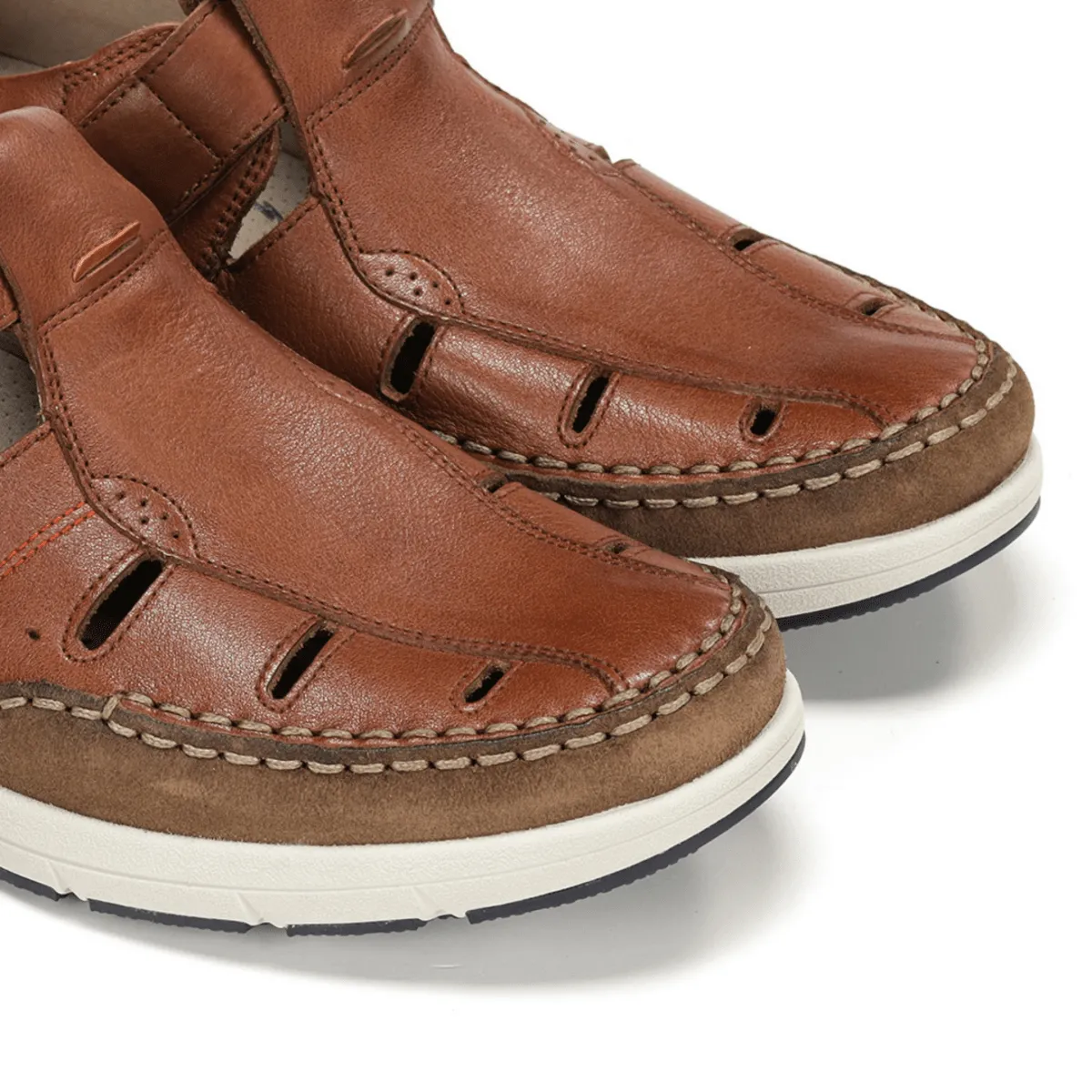 Fluchos Herren Kai Fischer Braun Leder
