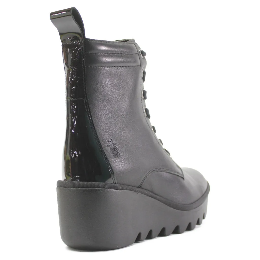 Fly London Biaz329Fly Leder Stiefeletten für Damen mit Keilabsatz