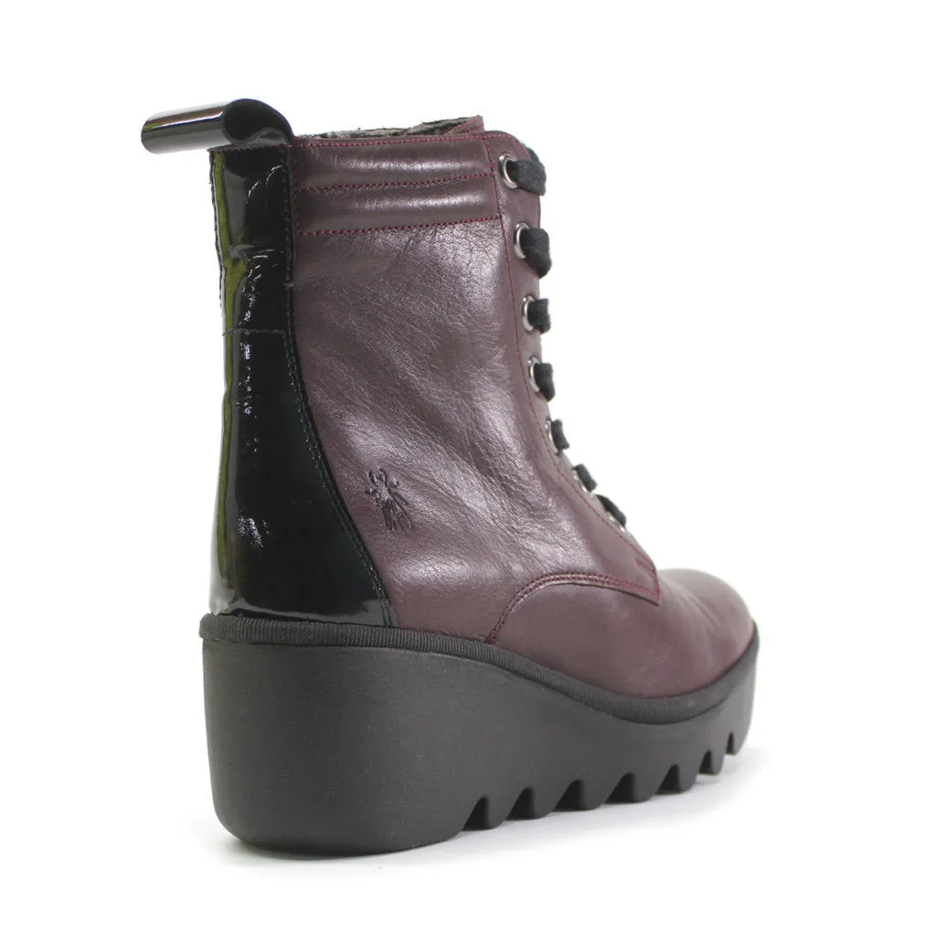 Fly London Biaz329Fly Leder Stiefeletten für Damen mit Keilabsatz