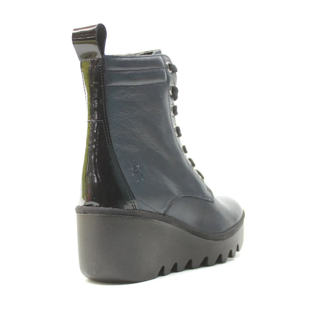 Fly London Biaz329Fly Leder Stiefeletten für Damen mit Keilabsatz