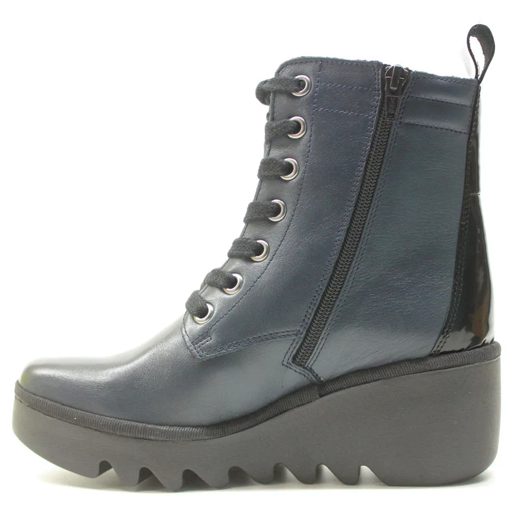 Fly London Biaz329Fly Leder Stiefeletten für Damen mit Keilabsatz