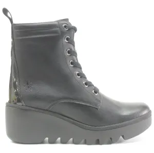 Fly London Biaz329Fly Leder Stiefeletten für Damen mit Keilabsatz