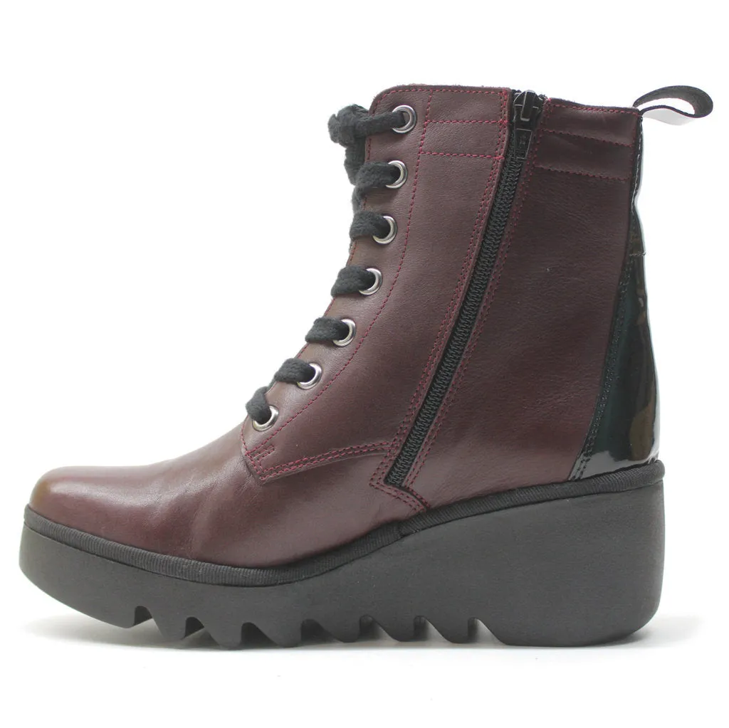 Fly London Biaz329Fly Leder Stiefeletten für Damen mit Keilabsatz