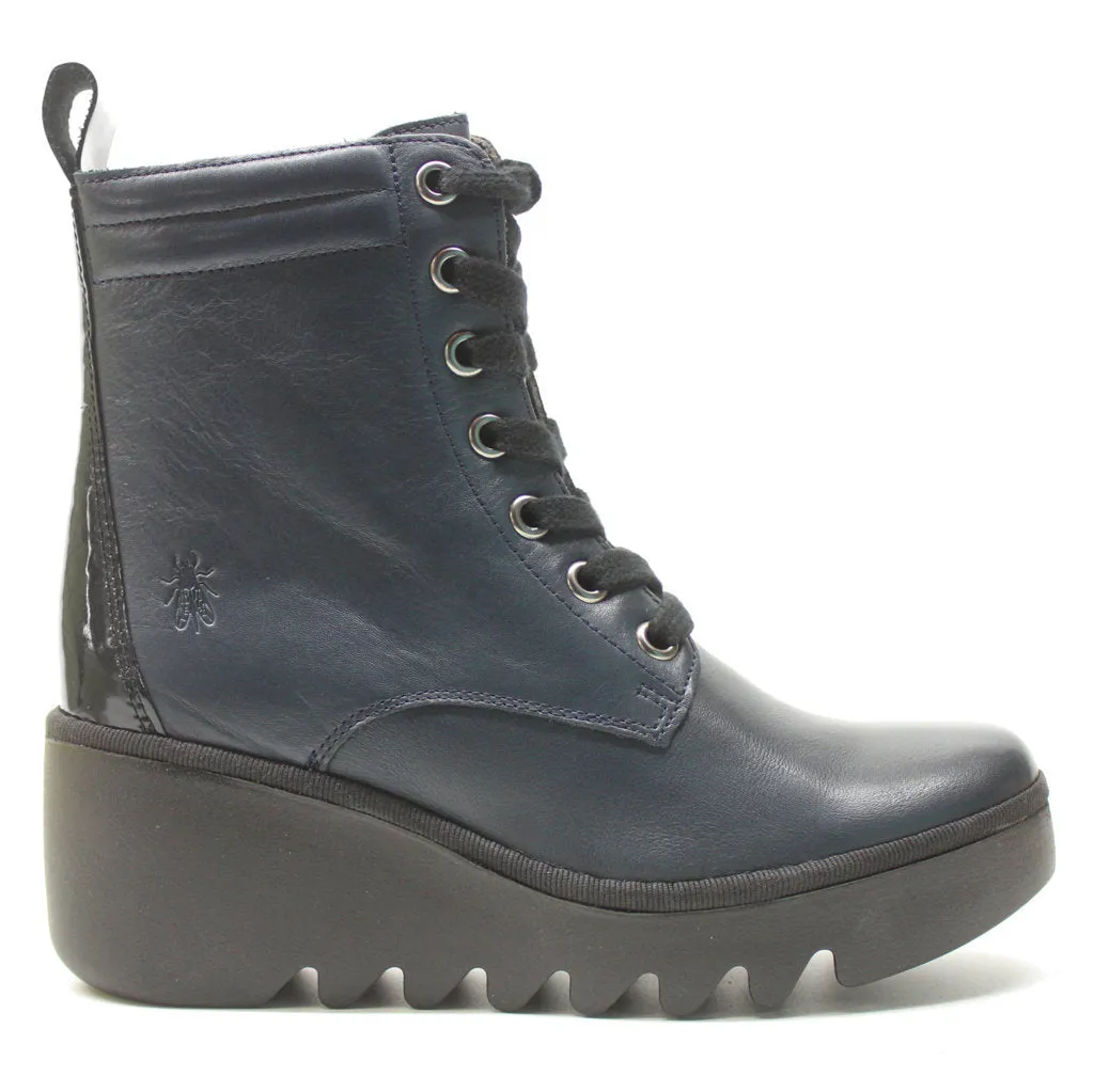 Fly London Biaz329Fly Leder Stiefeletten für Damen mit Keilabsatz