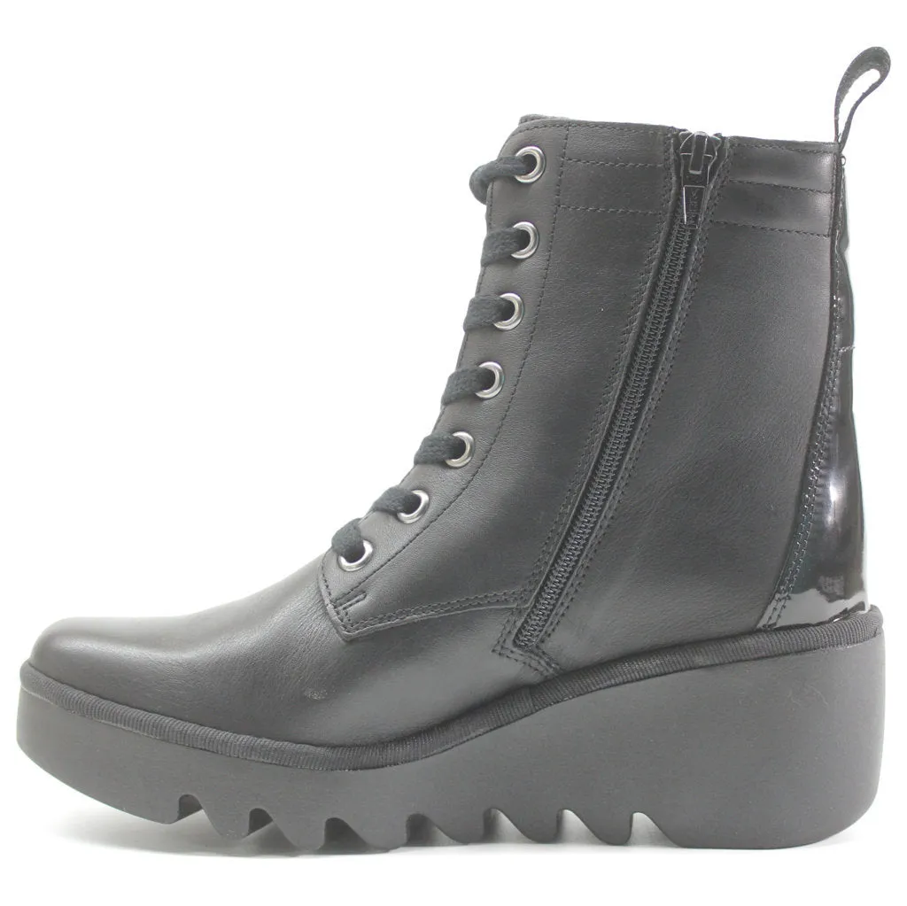 Fly London Biaz329Fly Leder Stiefeletten für Damen mit Keilabsatz