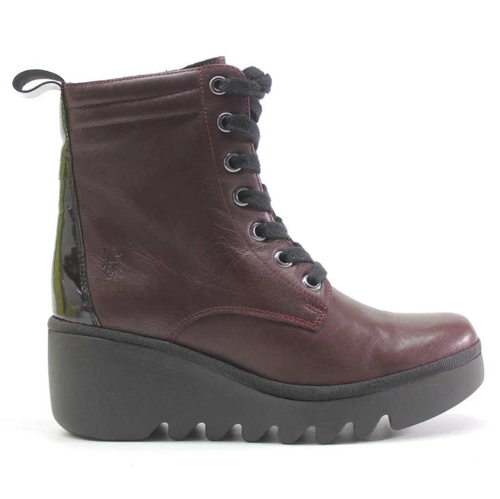 Fly London Biaz329Fly Leder Stiefeletten für Damen mit Keilabsatz