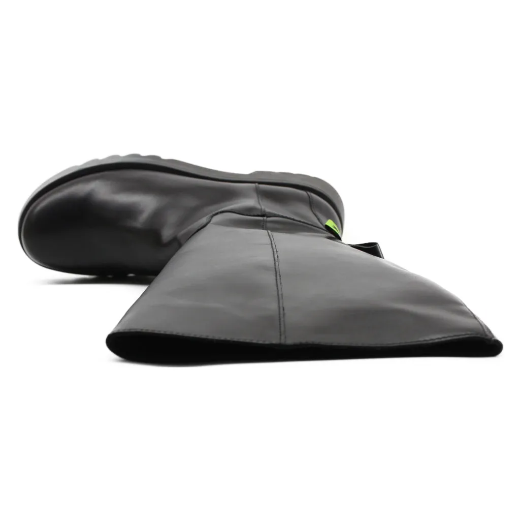 Fly London Mynt908Fly Leder Stiefeletten für Damen mit Reißverschluss bis zum Knie