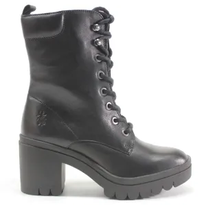 Fly London Tiel642Fly Leder Stiefeletten für Damen mit Blockabsatz
