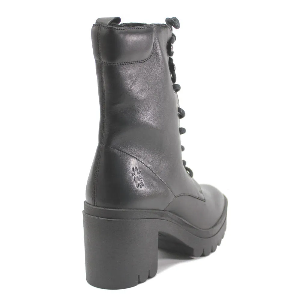 Fly London Tiel642Fly Leder Stiefeletten für Damen mit Blockabsatz