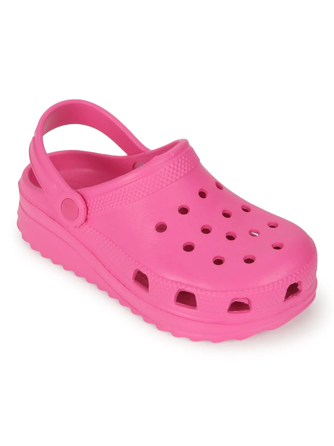 Fuchsia PU Schlupf-Croc-Flats (TC-EZ0129-01-FUC)