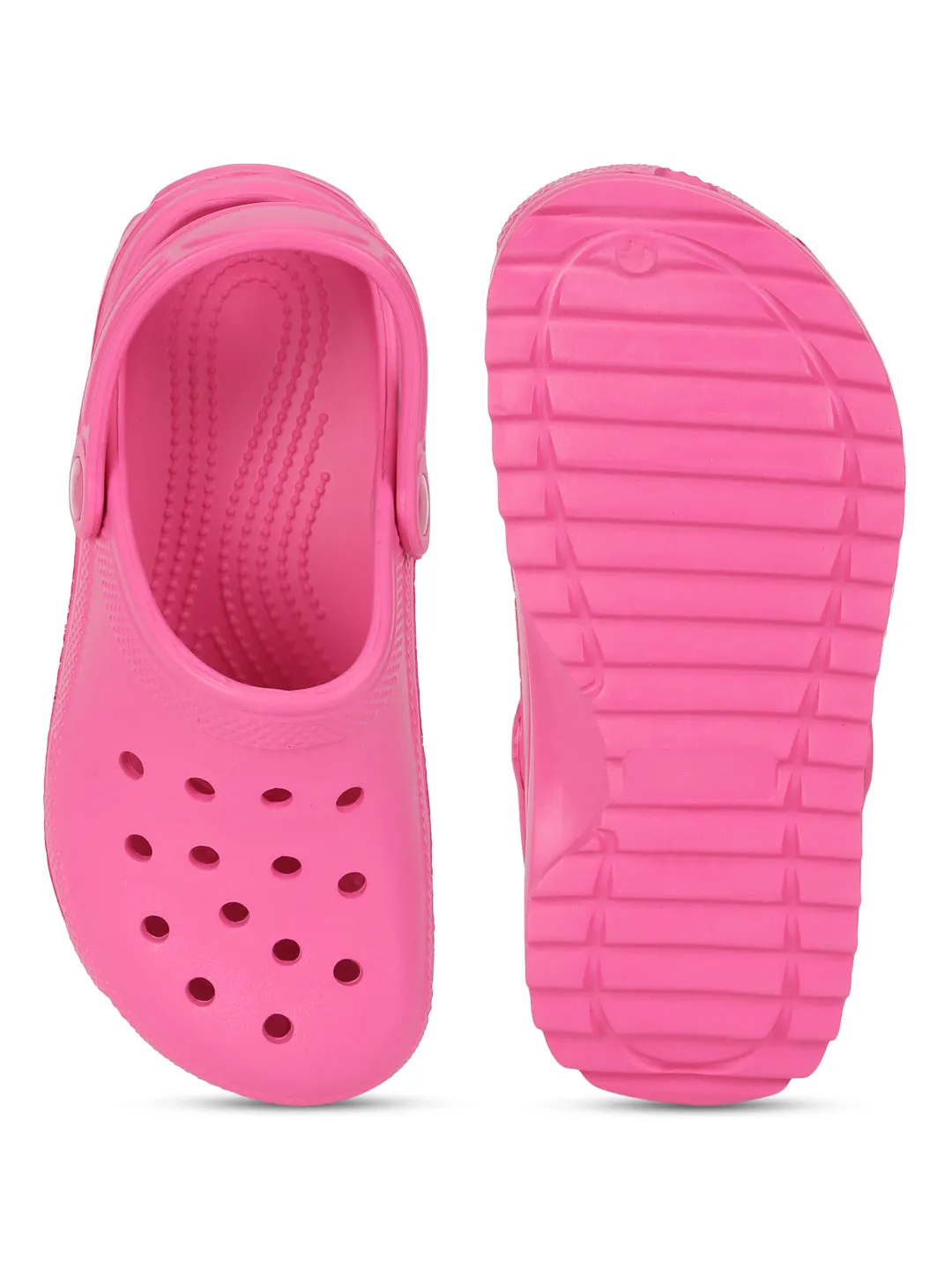 Fuchsia PU Schlupf-Croc-Flats (TC-EZ0129-01-FUC)