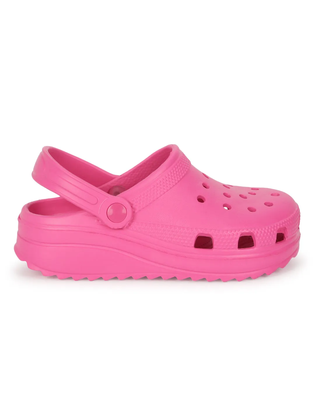 Fuchsia PU Schlupf-Croc-Flats (TC-EZ0129-01-FUC)