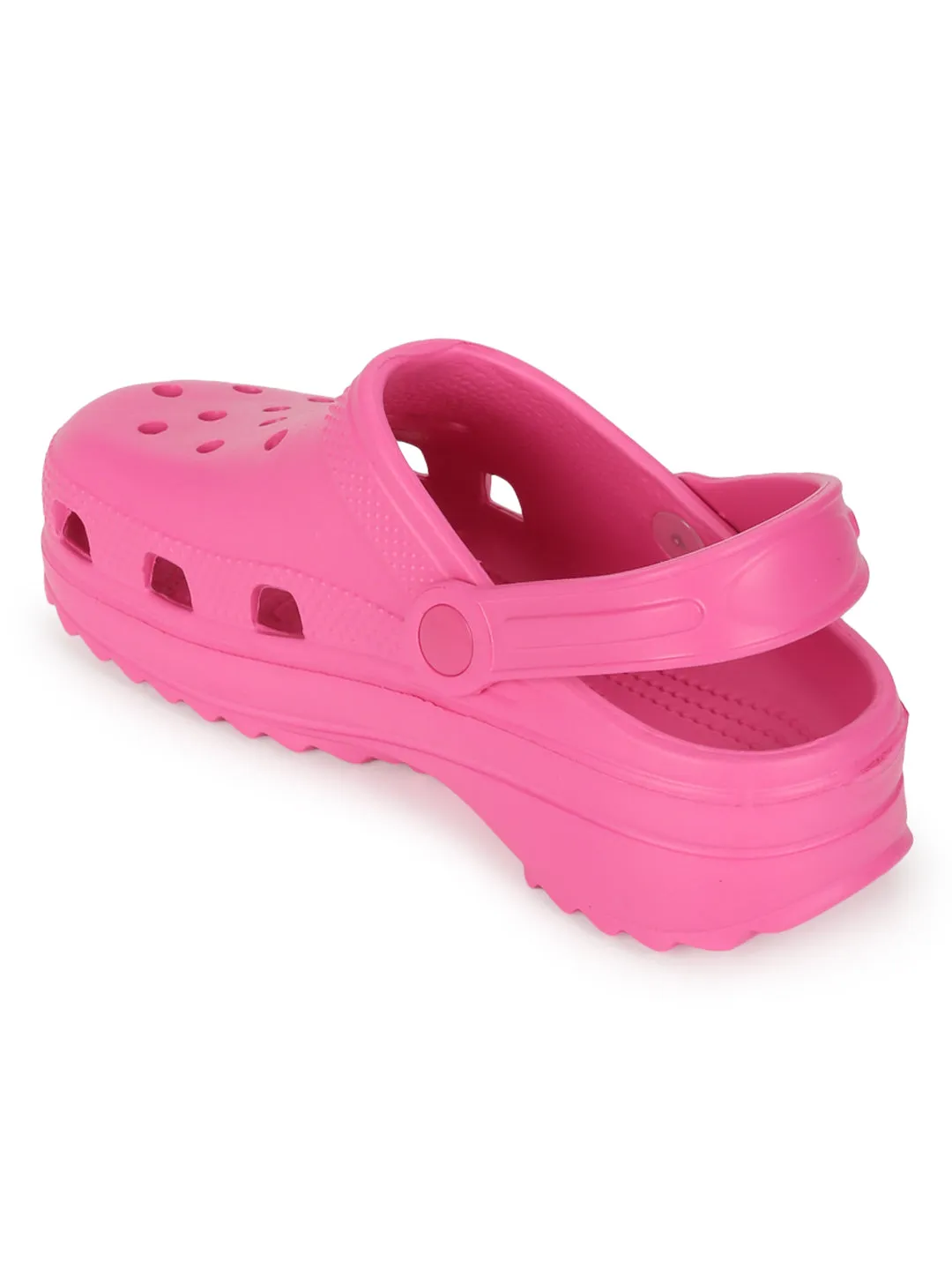 Fuchsia PU Schlupf-Croc-Flats (TC-EZ0129-01-FUC)