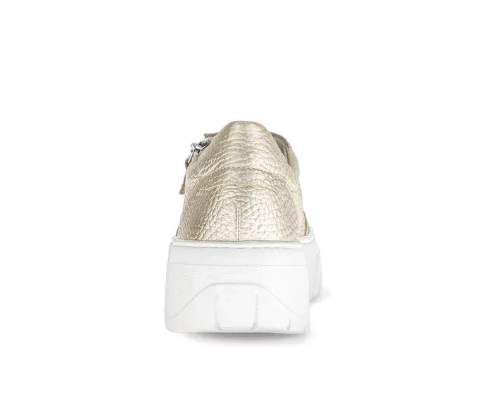 Gabor Gold Metallic Trainer mit dicker Sohle
