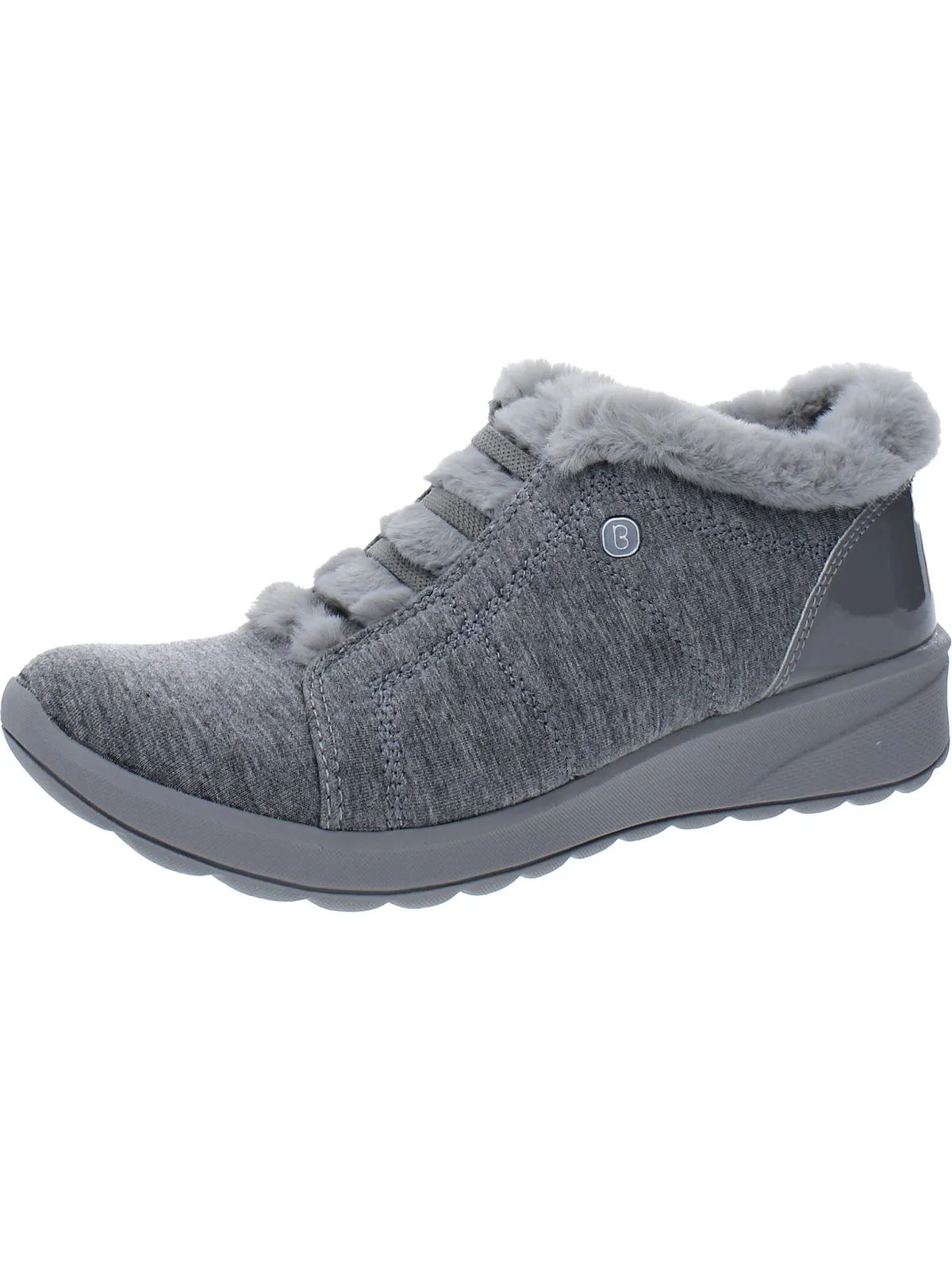 Goldene Damen Sneakers mit Kunstfellfutter Modische Hey Dude Schuhe