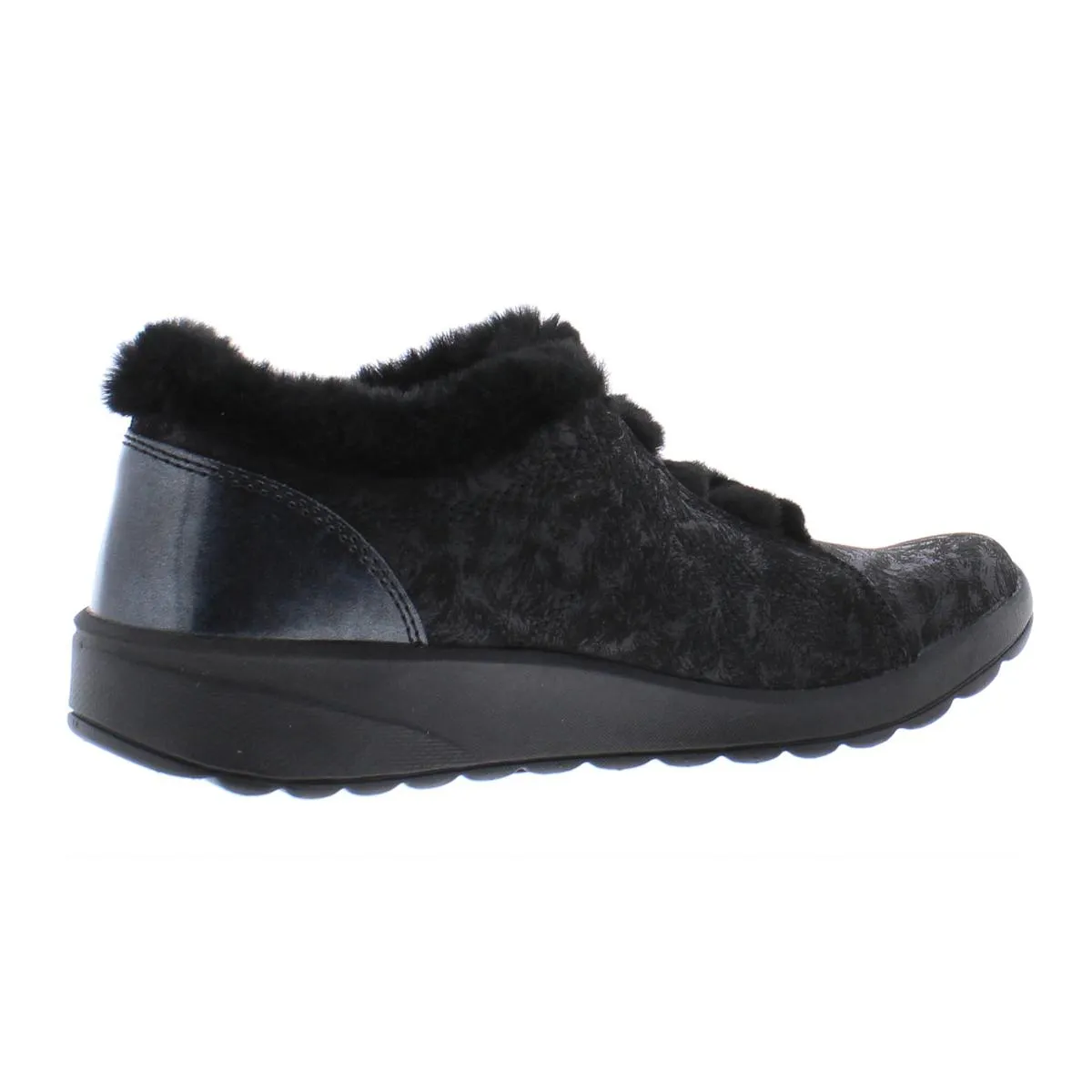Goldene Damen Sneakers mit Kunstfellfutter Modische Hey Dude Schuhe
