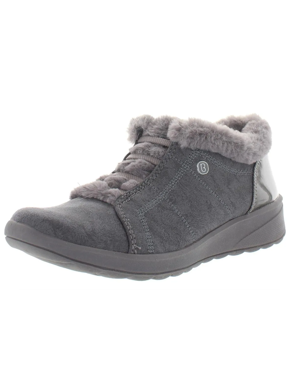 Goldene Damen Sneakers mit Kunstfellfutter Modische Hey Dude Schuhe