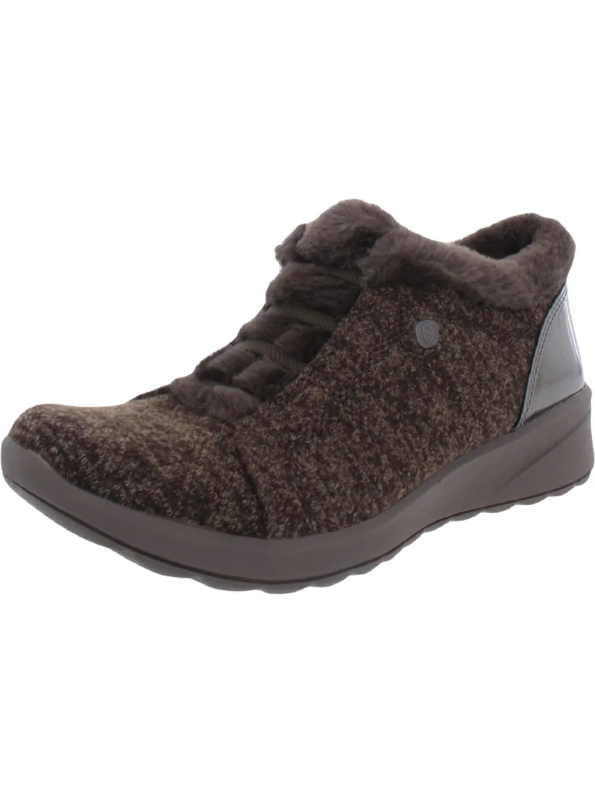 Goldene Damen Sneakers mit Kunstfellfutter Modische Hey Dude Schuhe