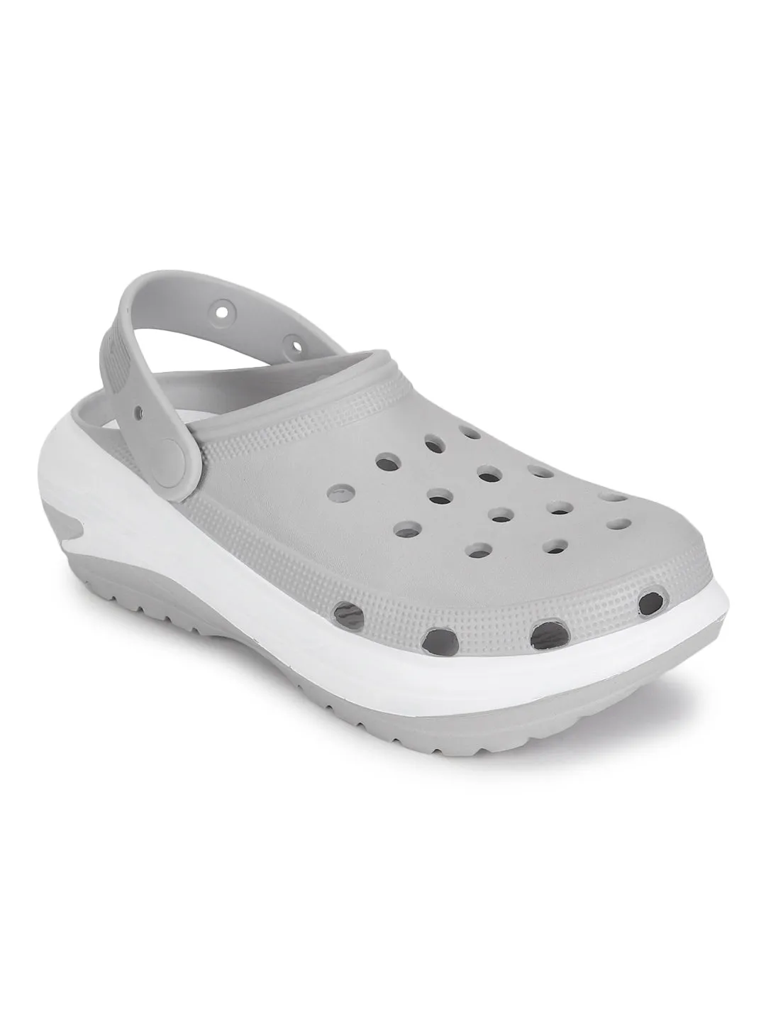 Graue PU-Schlupf-Croc-Flats (TC-RS3496-GRY)