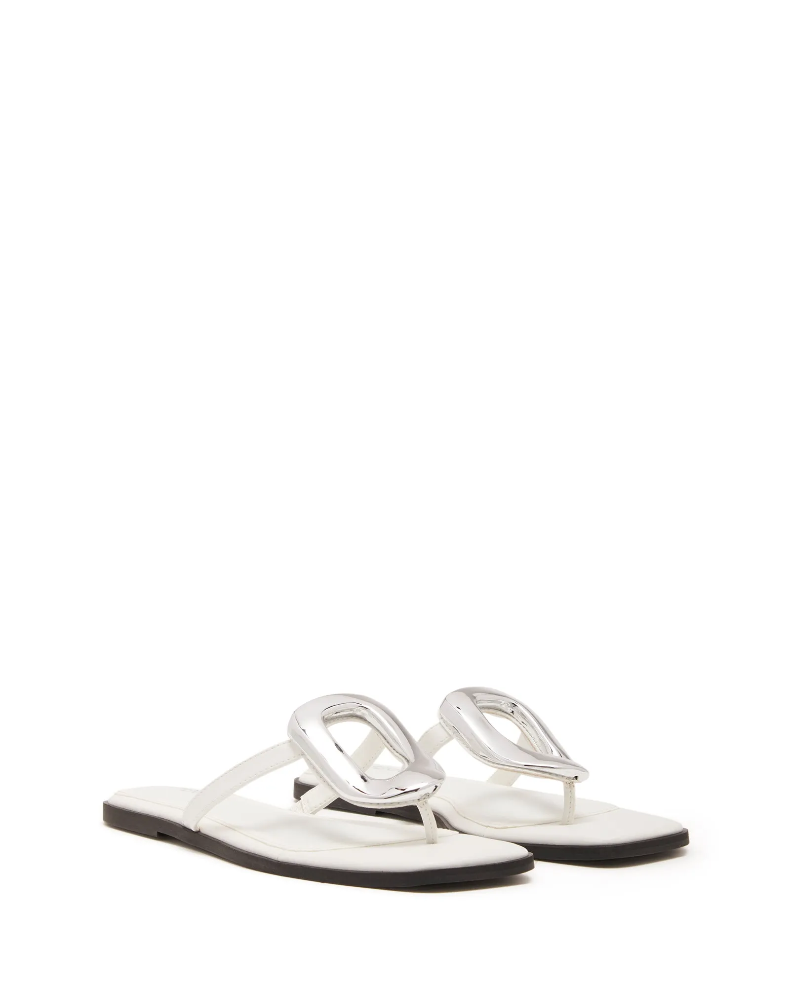 Guild Thong Sandal Weiß Glatt