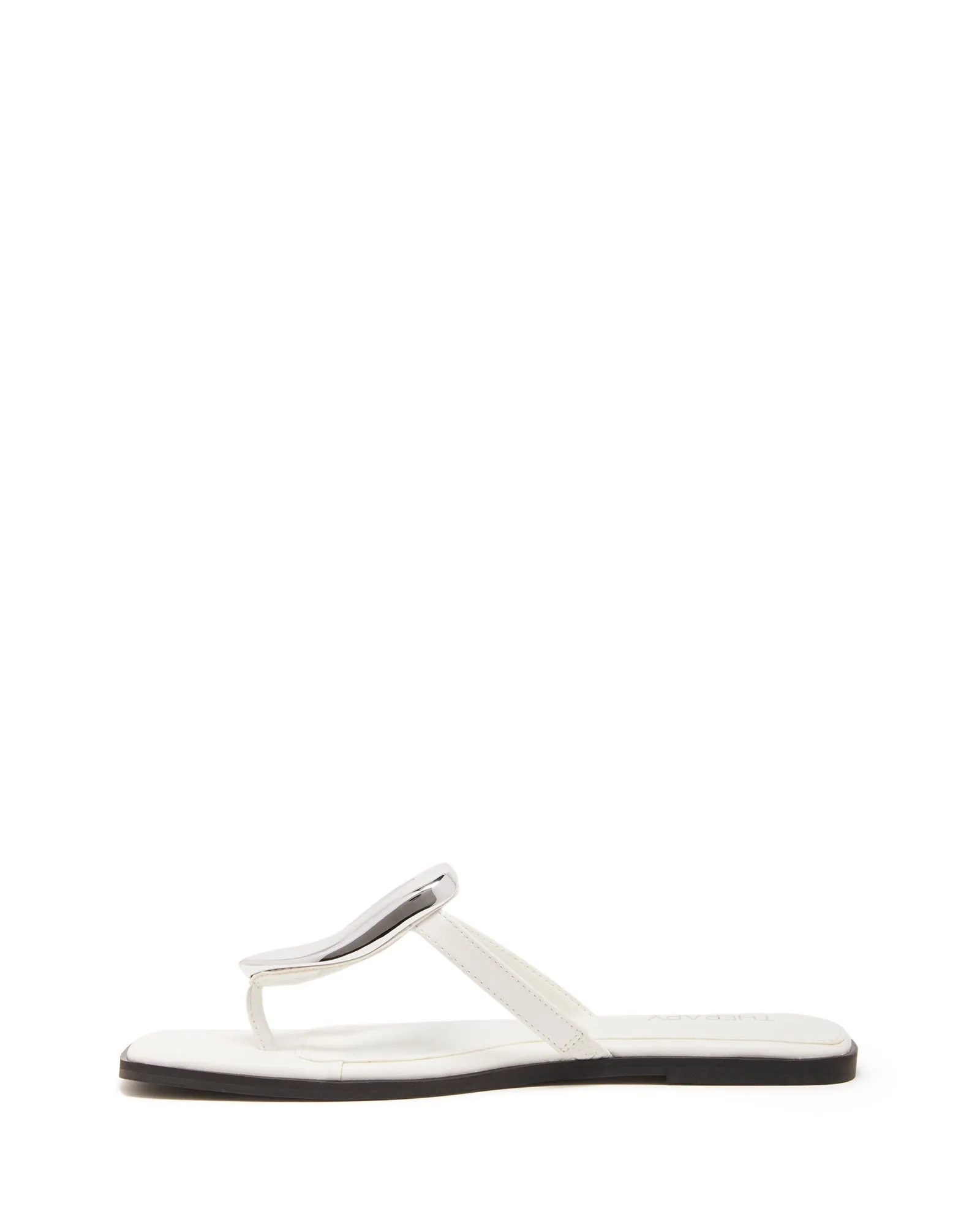 Guild Thong Sandal Weiß Glatt