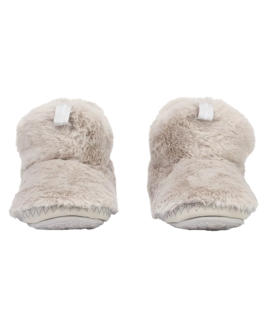 Harriet 100% recycelter High-Density-Fauxpelz-Pantoffelstiefel in Spurengrau