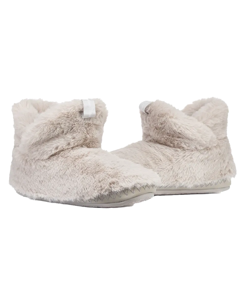 Harriet 100% recycelter High-Density-Fauxpelz-Pantoffelstiefel in Spurengrau