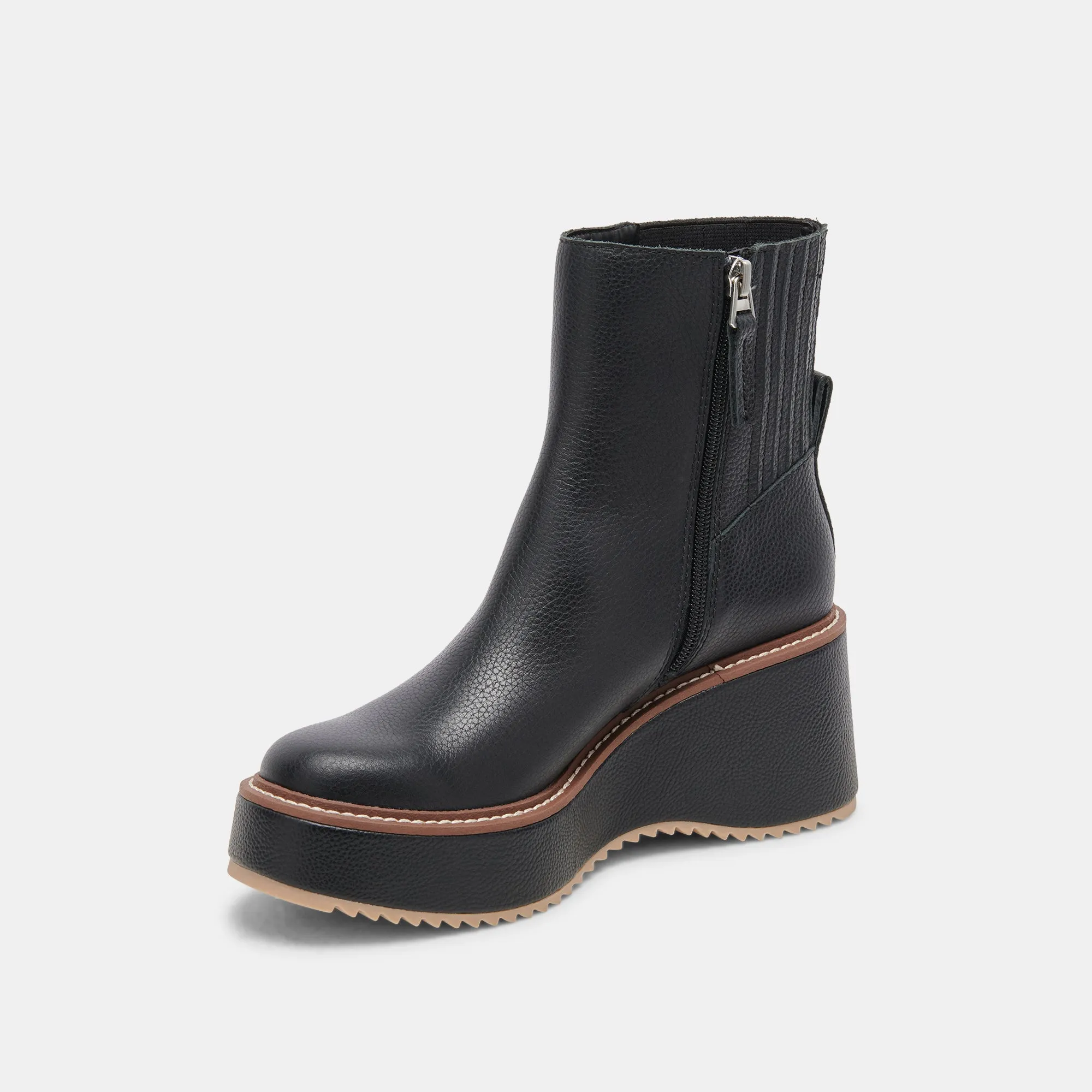 HILDE STIEFEL SCHWARZES LEDER