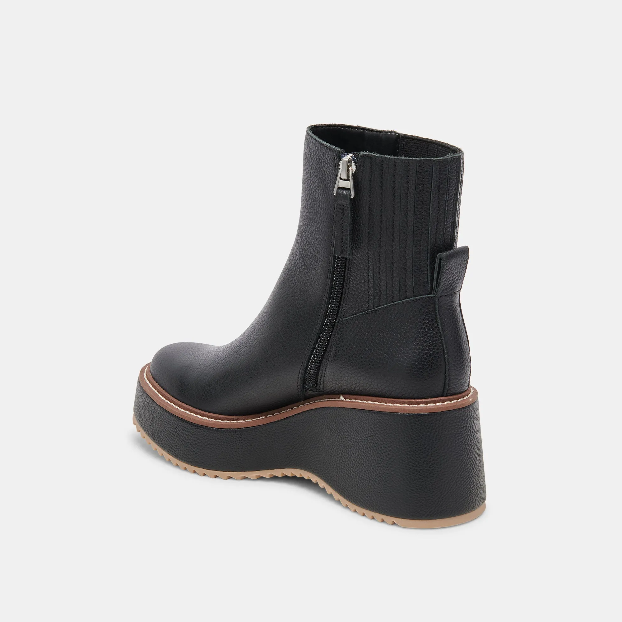 HILDE STIEFEL SCHWARZES LEDER