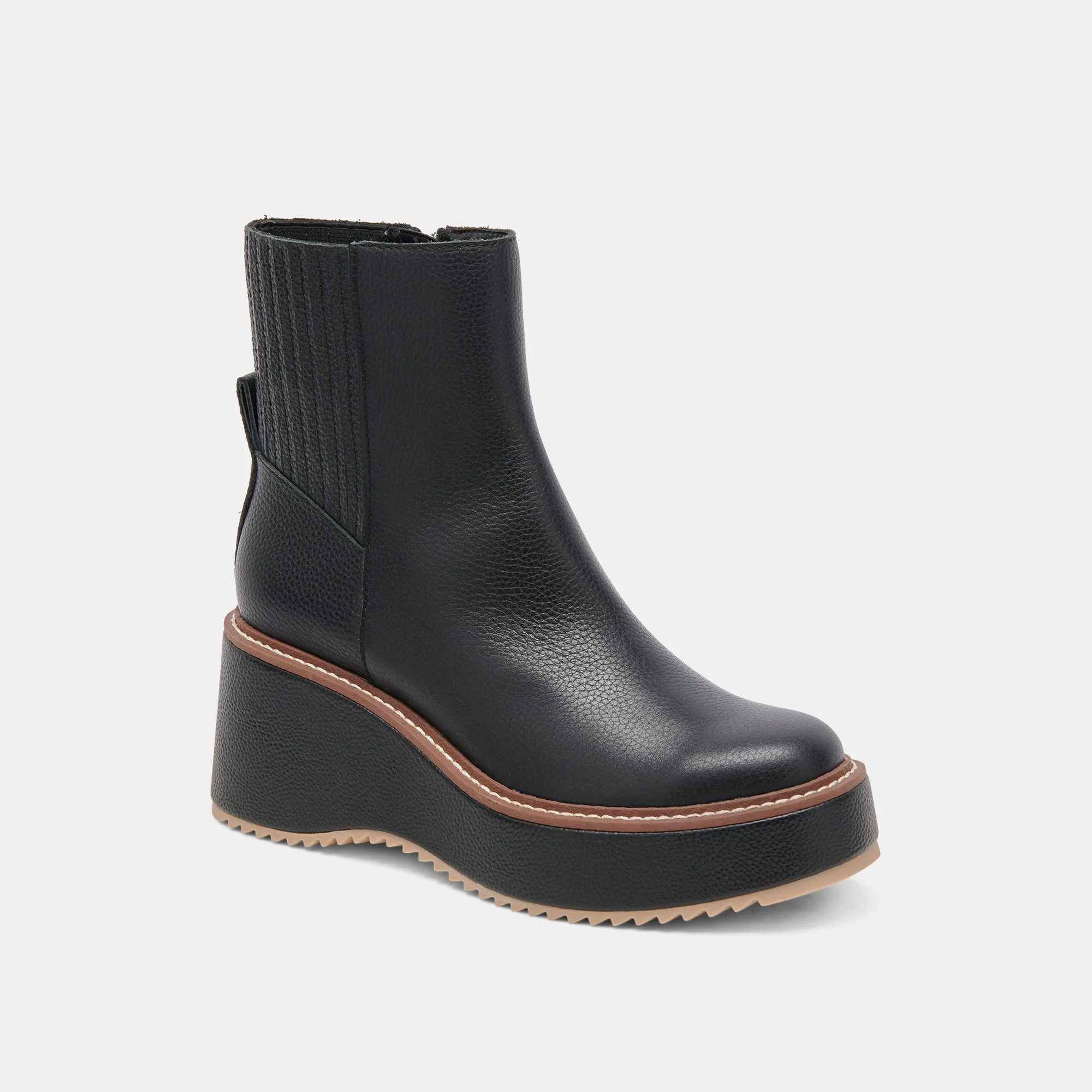 HILDE STIEFEL SCHWARZES LEDER