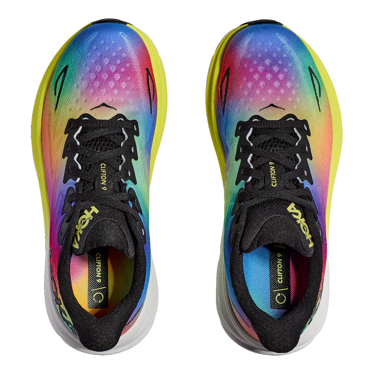 Hoka Clifton 9 - Schwarz - Mehrfarbig