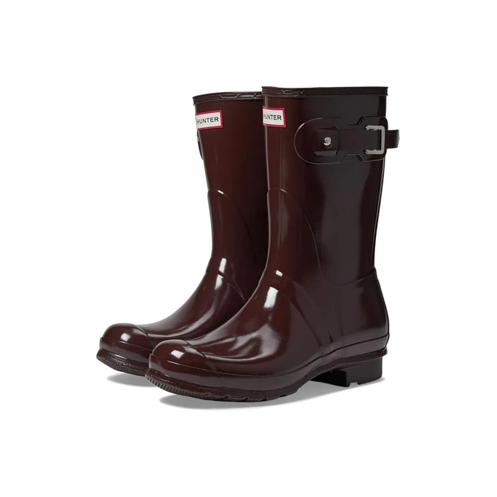 Hunter Original Glanz-Gummistiefel für Damen, kurz