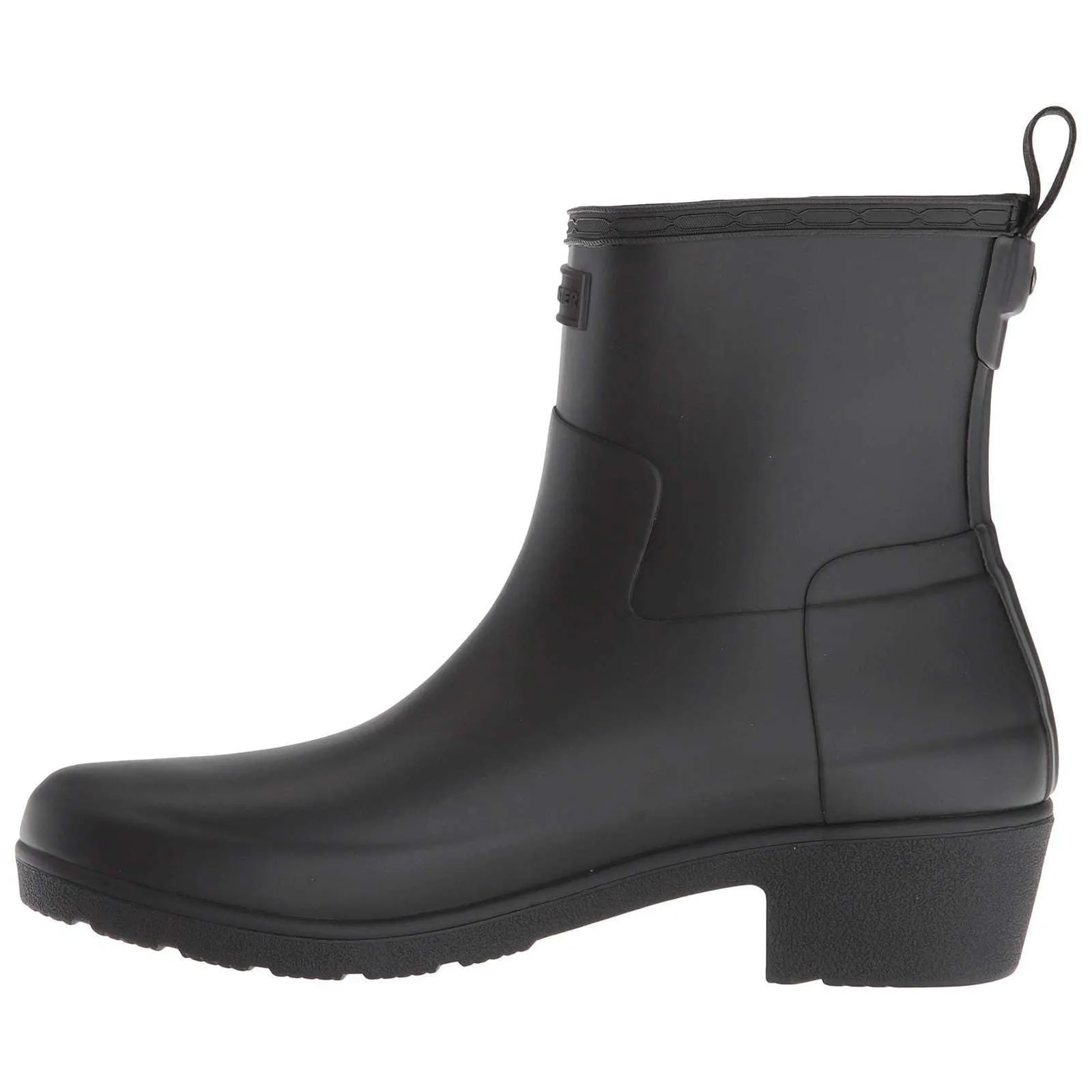 Hunter Verfeinerte Niedrige Absatz Gummistiefel Kurze Damen Gummistiefel