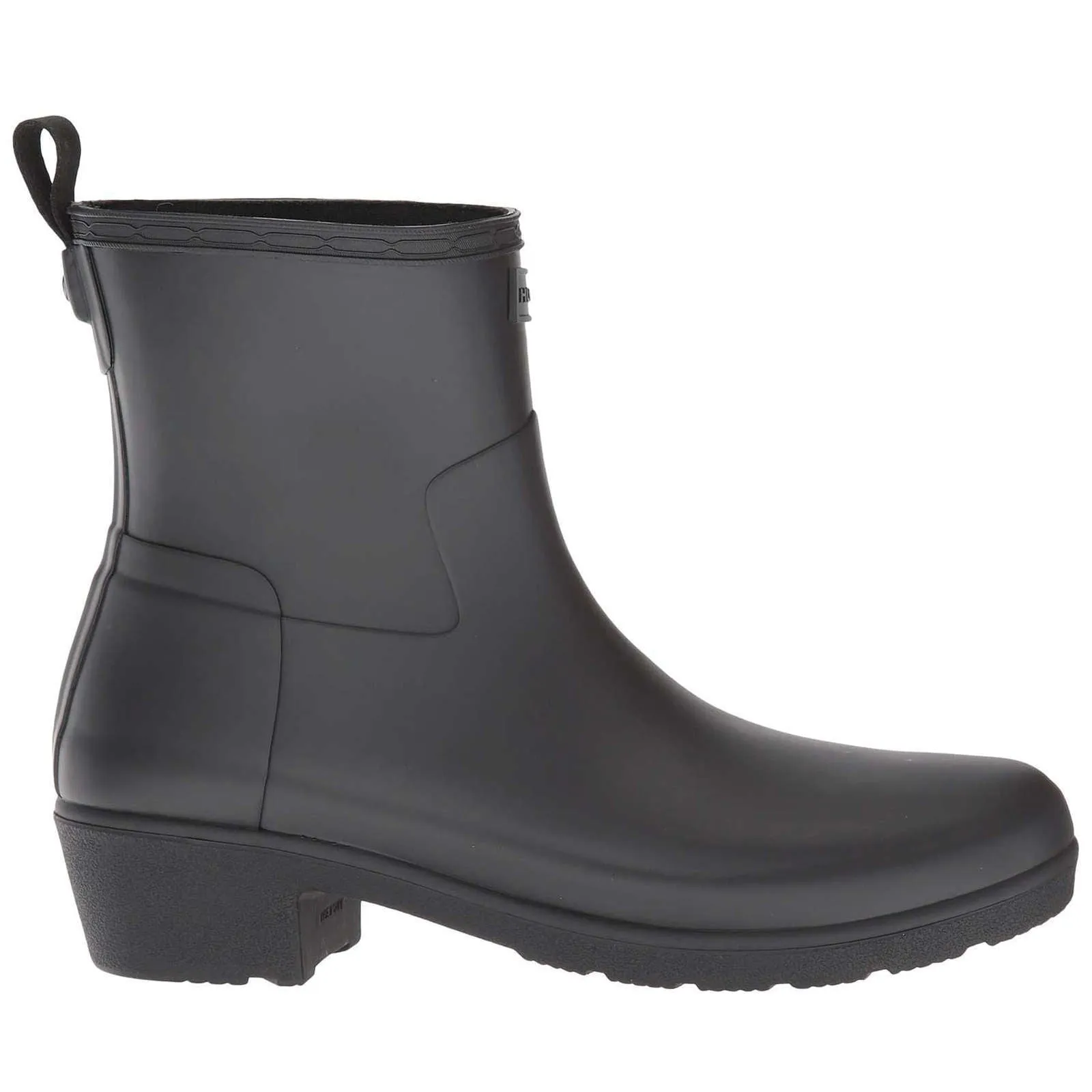 Hunter Verfeinerte Niedrige Absatz Gummistiefel Kurze Damen Gummistiefel