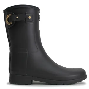 Hunter Verfeinerte Kurze Ösen Gummi Textil Damen Stiefeletten