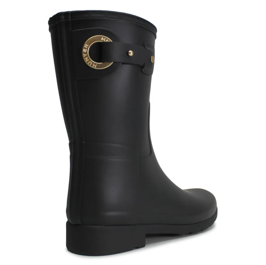 Hunter Verfeinerte Kurze Ösen Gummi Textil Damen Stiefeletten