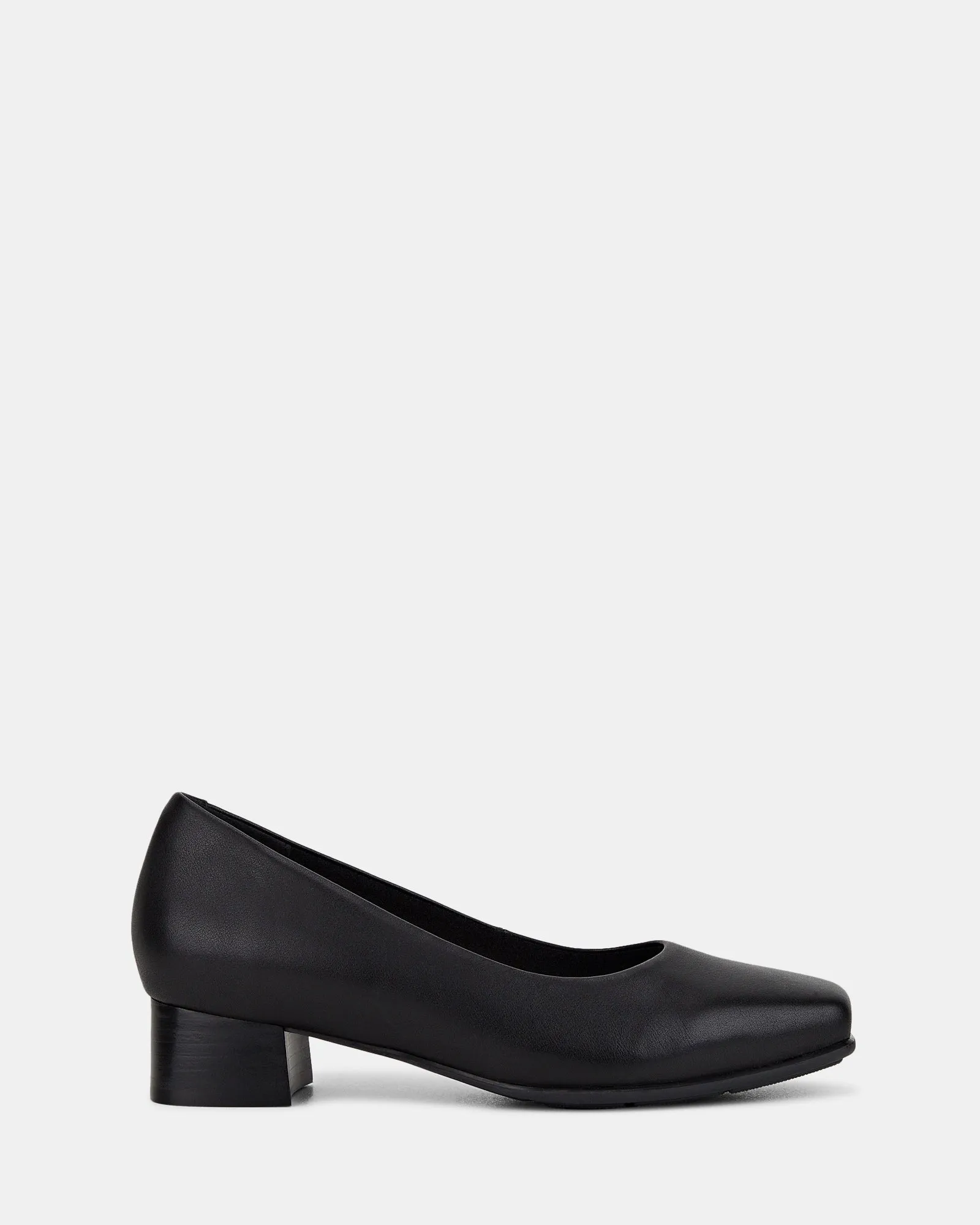 Hush Puppies Schuhe Das Niedrige Quadratische Schwarz